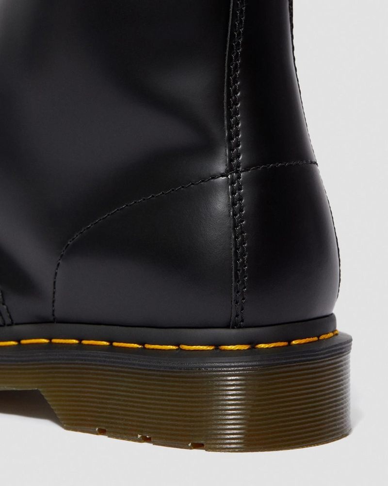 Black Dr Martens 1914 Smooth Leather Tall Boots (Smooth Leather) Boots | WA15-N6JL