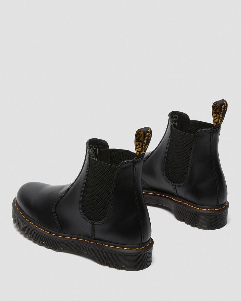 Black Dr Martens 2976 Bex Smooth Leather Chelsea Boots (Smooth Leather) Platforms Boots | MR84-K4XY