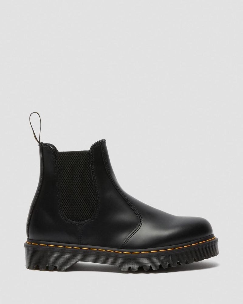 Black Dr Martens 2976 Bex Smooth Leather Chelsea Boots (Smooth Leather) Platforms Boots | MR84-K4XY