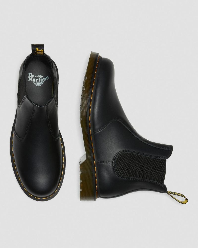 Black Dr Martens 2976 Nappa Leather Chelsea Boots (Nappa Leather) Boots | QB48-M9QQ