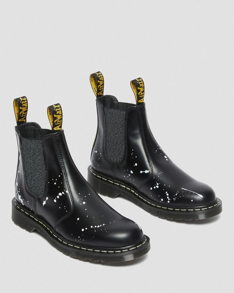 Black Dr Martens 2976 Neighborhood Smooth Leather Chelsea Boots (Smooth Leather) Boots | XV74-B3PJ