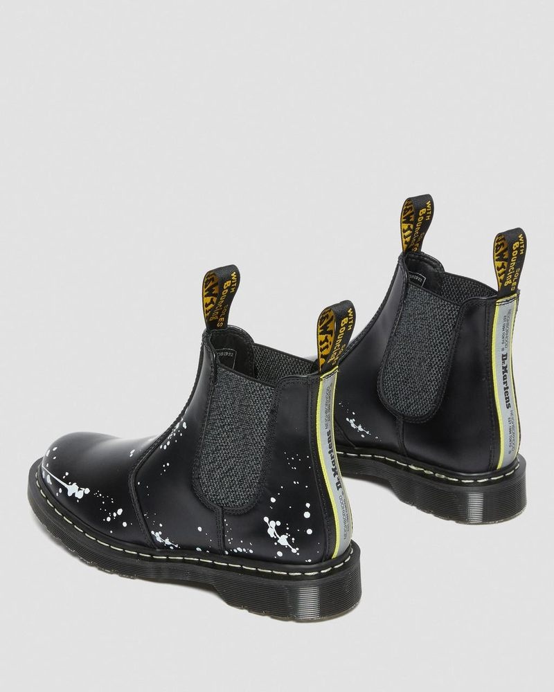 Black Dr Martens 2976 Neighborhood Smooth Leather Chelsea Boots (Smooth Leather) Boots | XV74-B3PJ