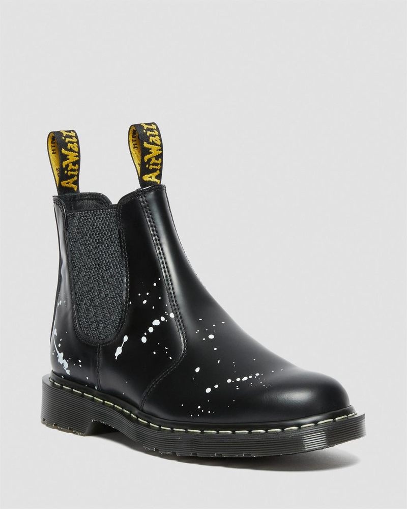 Black Dr Martens 2976 Neighborhood Smooth Leather Chelsea Boots (Smooth Leather) Boots | XV74-B3PJ