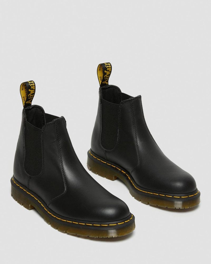 Black Dr Martens 2976 Slip Resistant Leather Chelsea Boots (Industrial Full Grain) Boots | GG78-F9RV