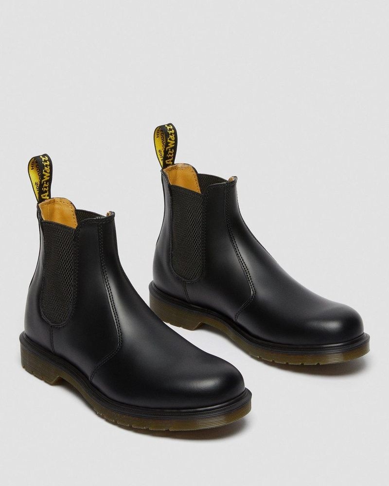 Black Dr Martens 2976 Smooth Leather Chelsea Boots (Smooth Leather) Boots | WX09-H3KR