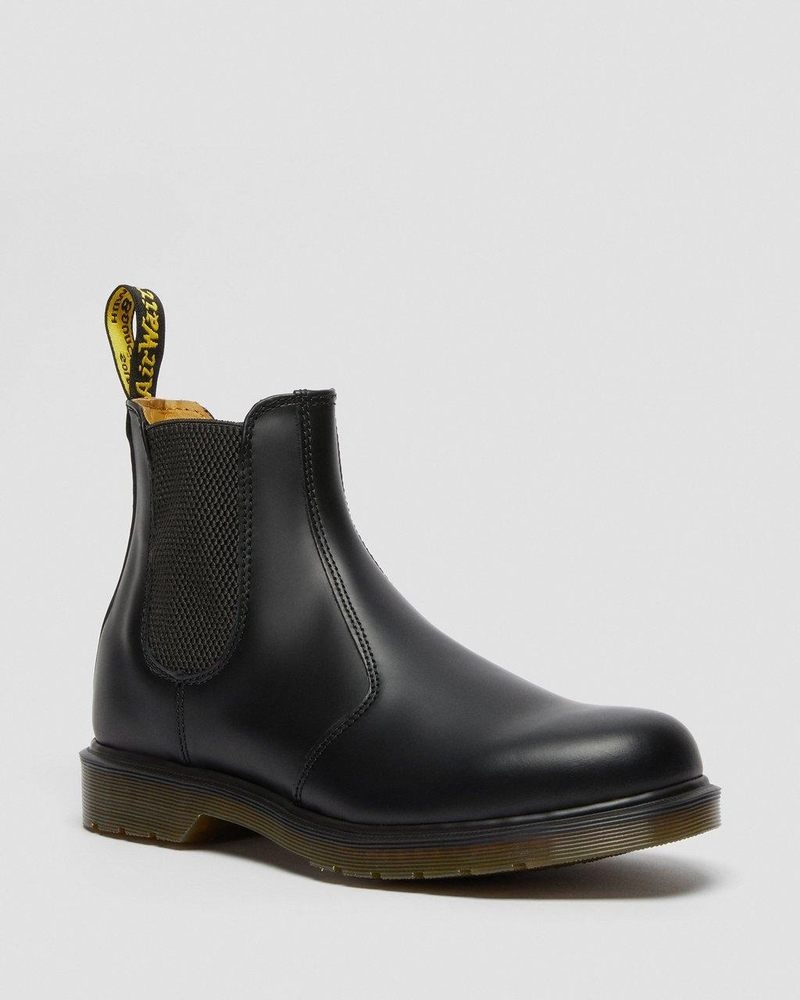 Black Dr Martens 2976 Smooth Leather Chelsea Boots (Smooth Leather) Boots | WX09-H3KR