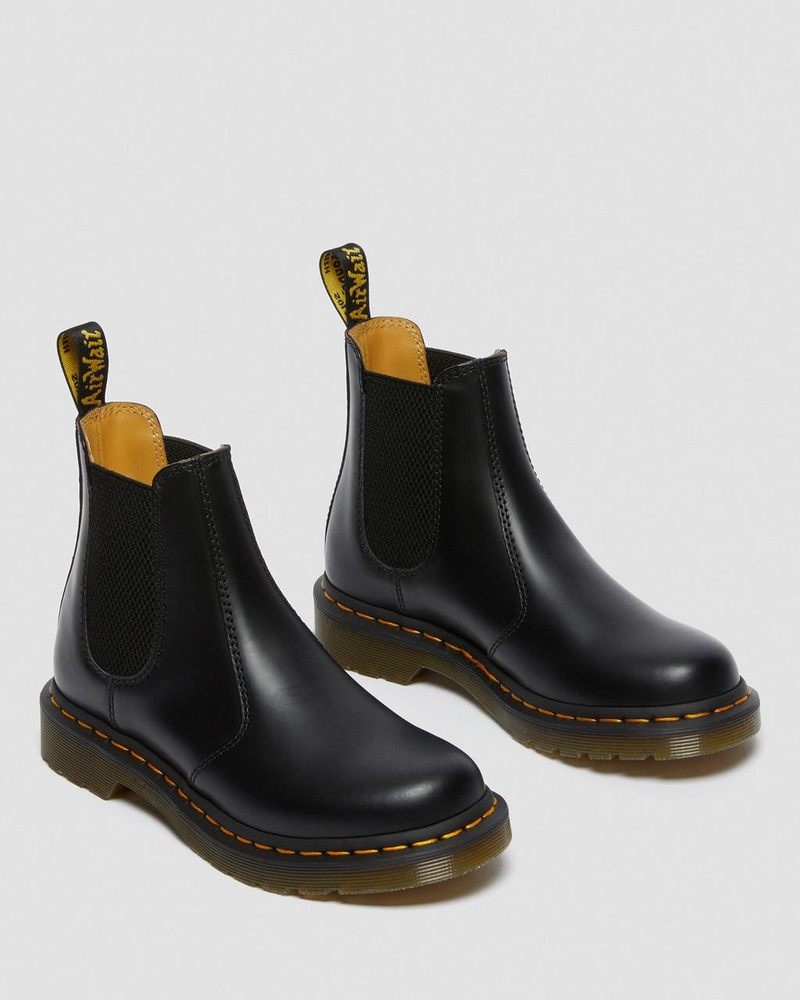 Black Dr Martens 2976 - Smooth Leather Chelsea Boots (Smooth Leather) Boots | VF24-V4QW