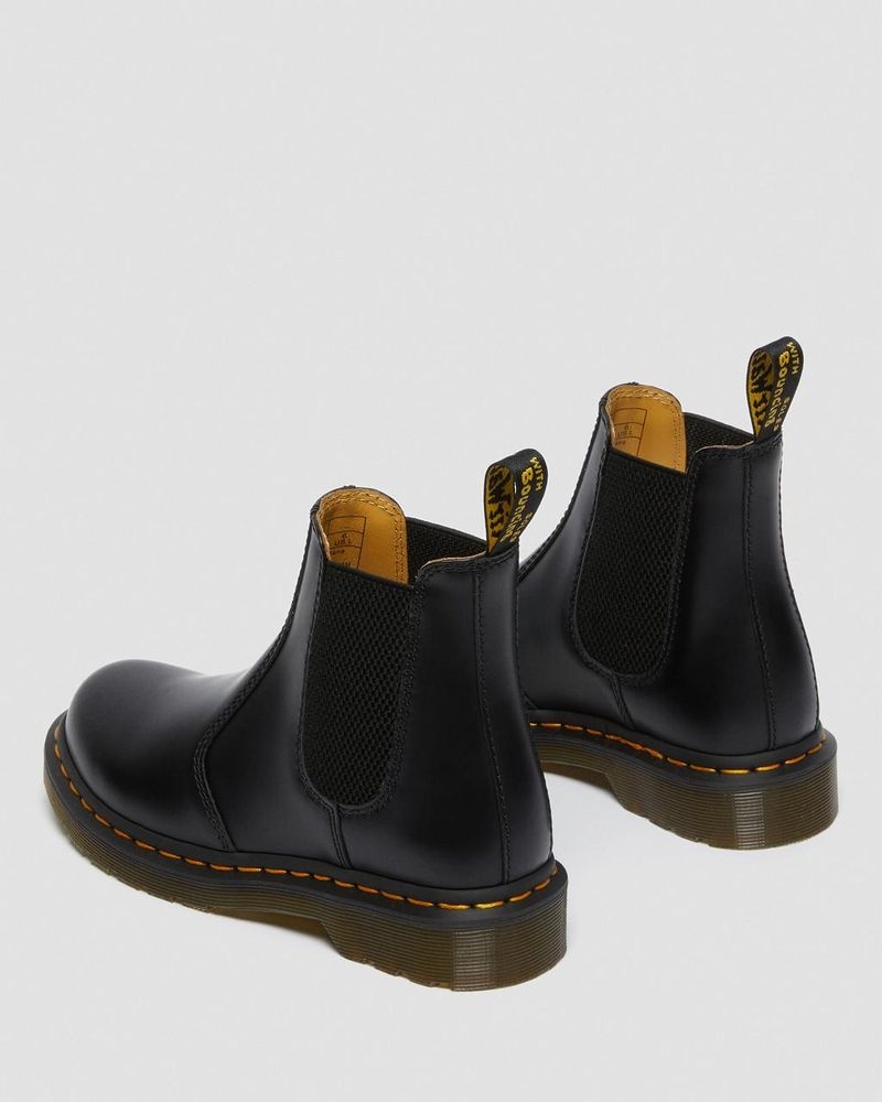 Black Dr Martens 2976 - Smooth Leather Chelsea Boots (Smooth Leather) Boots | VF24-V4QW