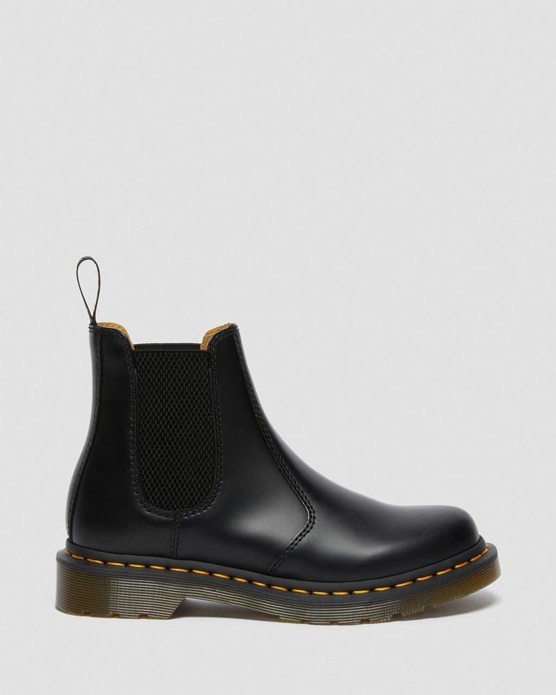 Black Dr Martens 2976 - Smooth Leather Chelsea Boots (Smooth Leather) Boots | VF24-V4QW