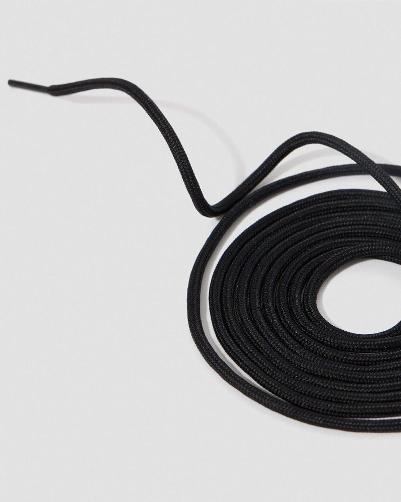 Black Dr Martens 95 Inch Round Shoe Laces (18-20 Eye) Shoe Laces | KZ90-J8IY