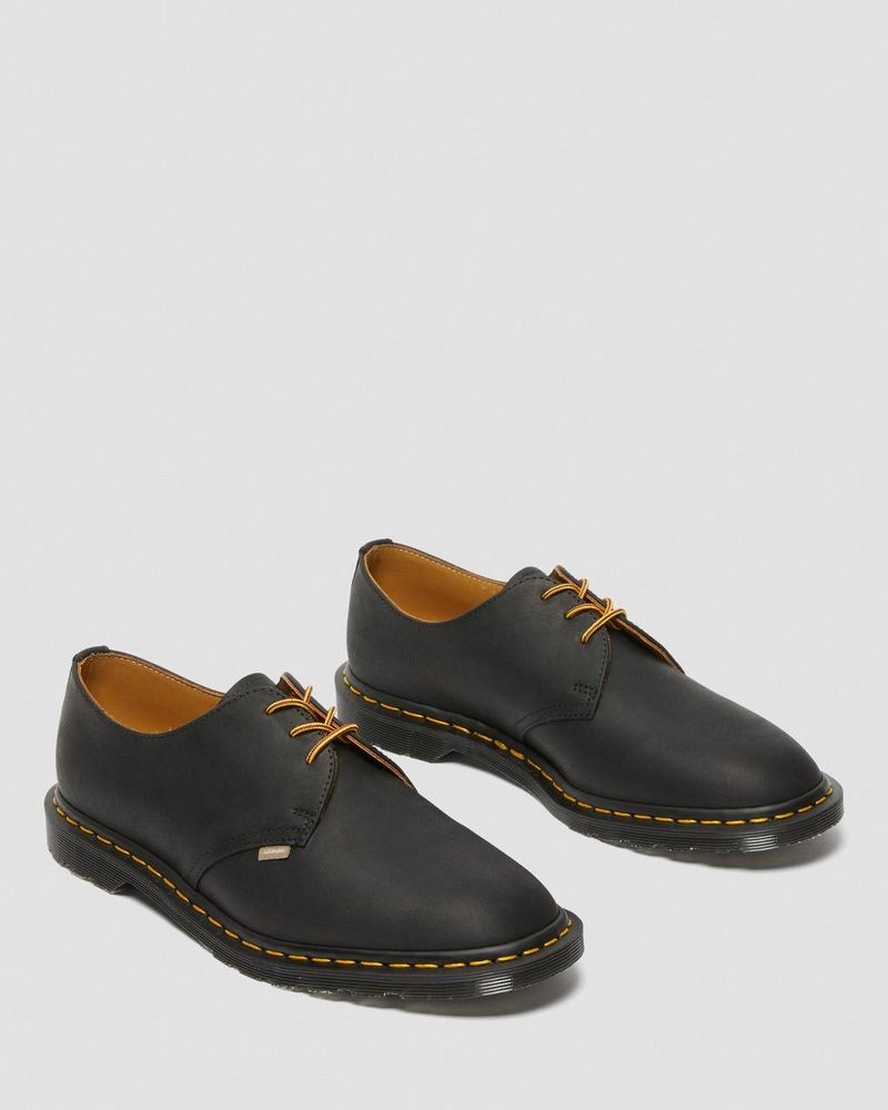 Black Dr Martens Archie II JJJJound Wyoming Leather Lace Up Shoes (Wyoming) Shoes | ZF28-Z0QK