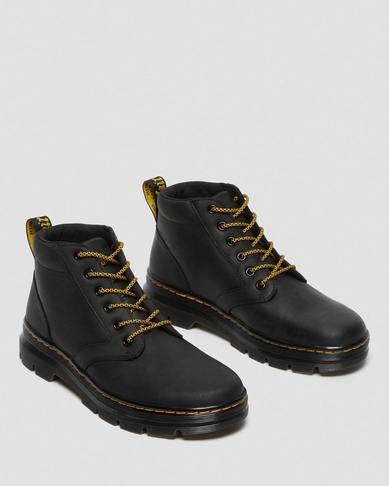 Black Dr Martens Bonny Leather Casual Boots (Wyoming) Boots | EU37-Q5OP