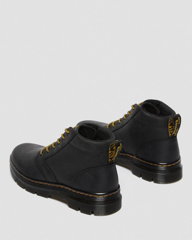 Black Dr Martens Bonny Leather Casual Boots (Wyoming) Boots | EU37-Q5OP