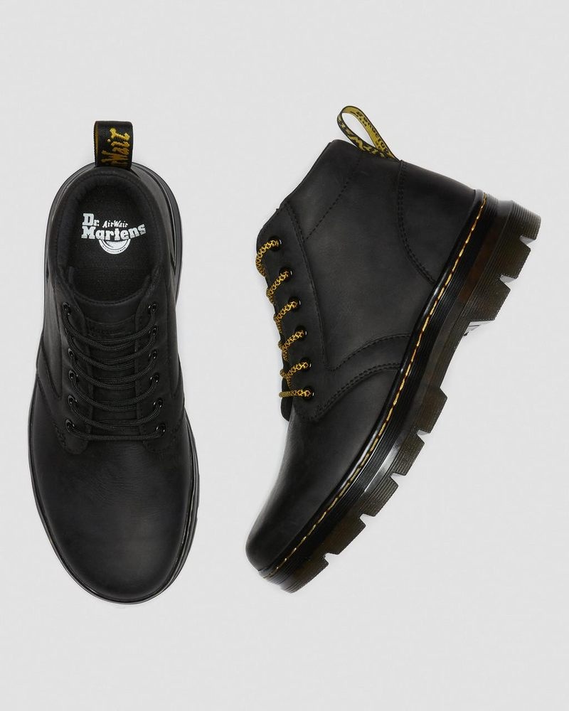 Black Dr Martens Bonny Leather Casual Boots (Wyoming) Boots | EU37-Q5OP