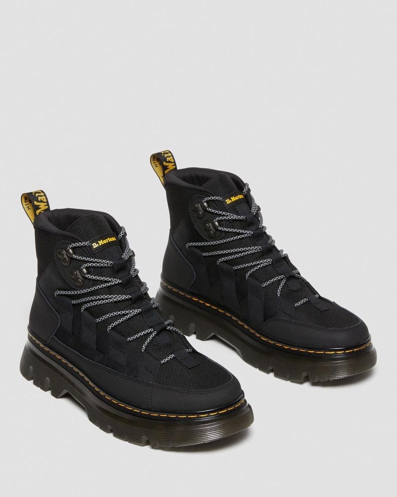 Black Dr Martens Boury Leather Casual Boots (Ajax+Extra Tough 50/50) Boots | LW94-X0ST