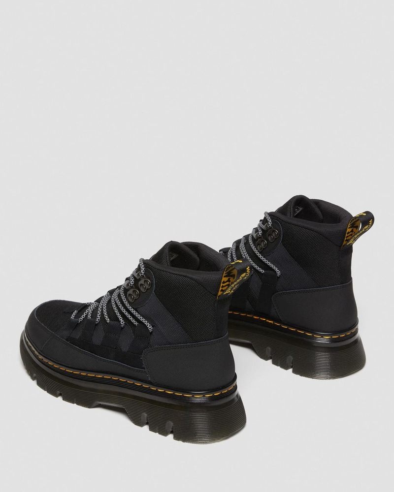 Black Dr Martens Boury Leather Casual Boots (Ajax+Extra Tough 50/50) Boots | LW94-X0ST