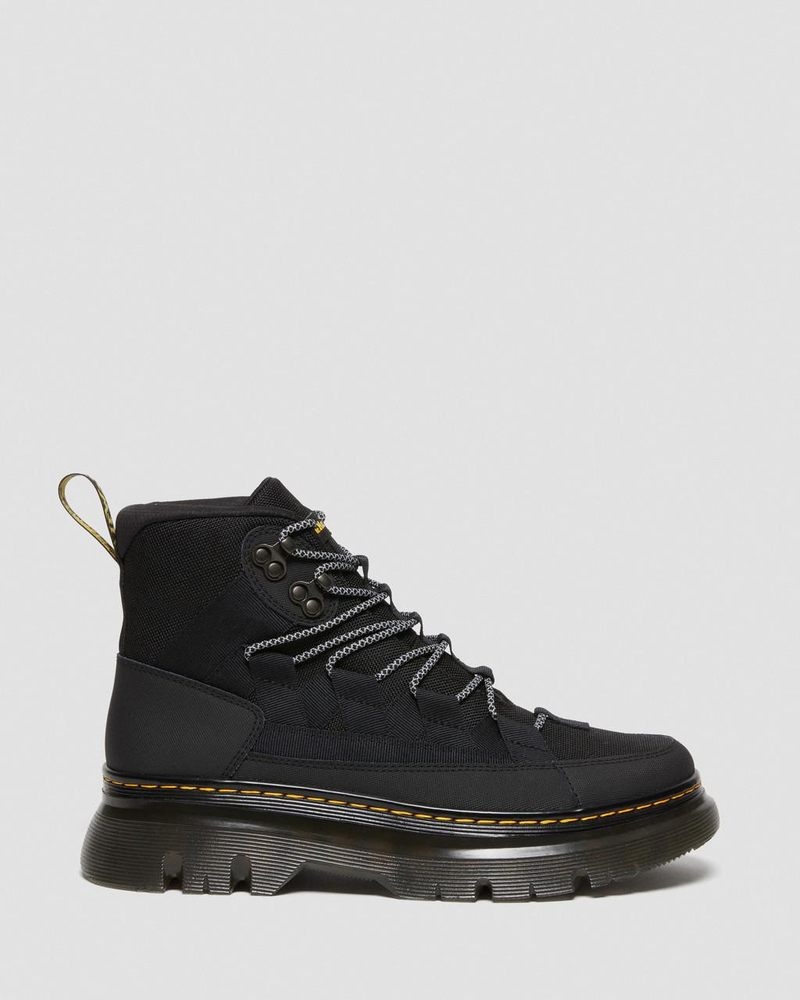 Black Dr Martens Boury Leather Casual Boots (Ajax+Extra Tough 50/50) Boots | LW94-X0ST