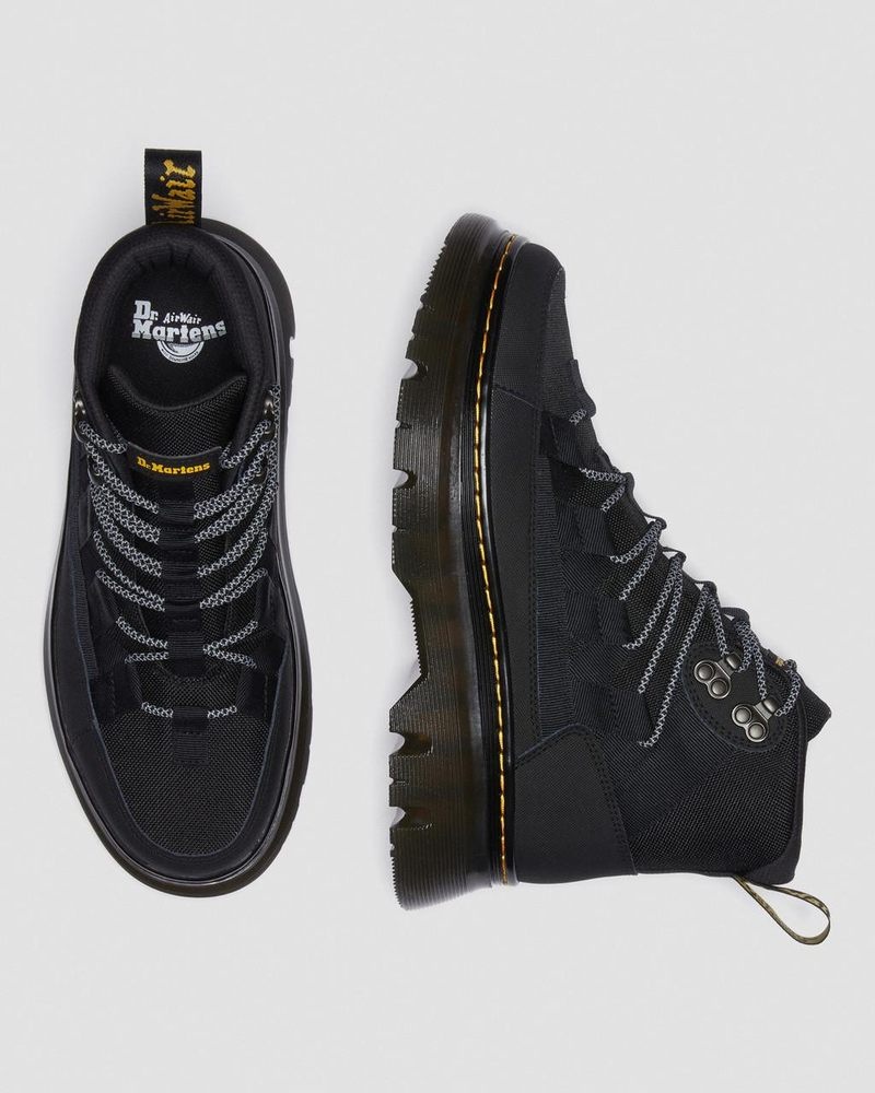 Black Dr Martens Boury Leather Casual Boots (Ajax+Extra Tough 50/50) Boots | LW94-X0ST