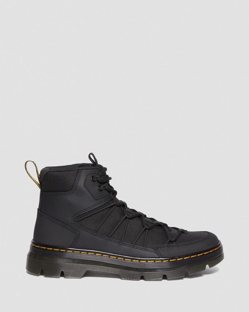 Black Dr Martens Buwick Extra Tough Lace Up Utility Boots (Ajax+Extra Tough 50/50) Boots | LM87-S9KX