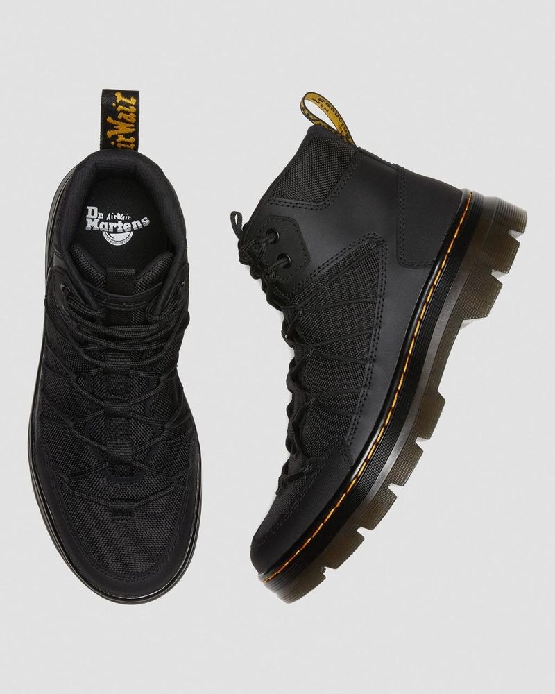 Black Dr Martens Buwick Extra Tough Lace Up Utility Boots (Ajax+Extra Tough 50/50) Boots | LM87-S9KX