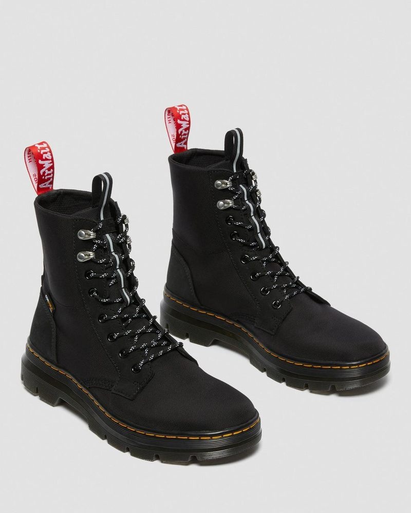 Black Dr Martens Combs II Herschel Casual Boots (Slippery Wp+Cordura Ballistic Nylon) Boots | LY20-Z4XA