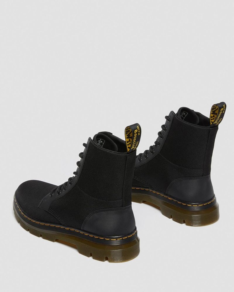 Black Dr Martens Combs Poly Casual Boots (Extra Tough Poly+Rubbery) Boots | KW98-I2LS