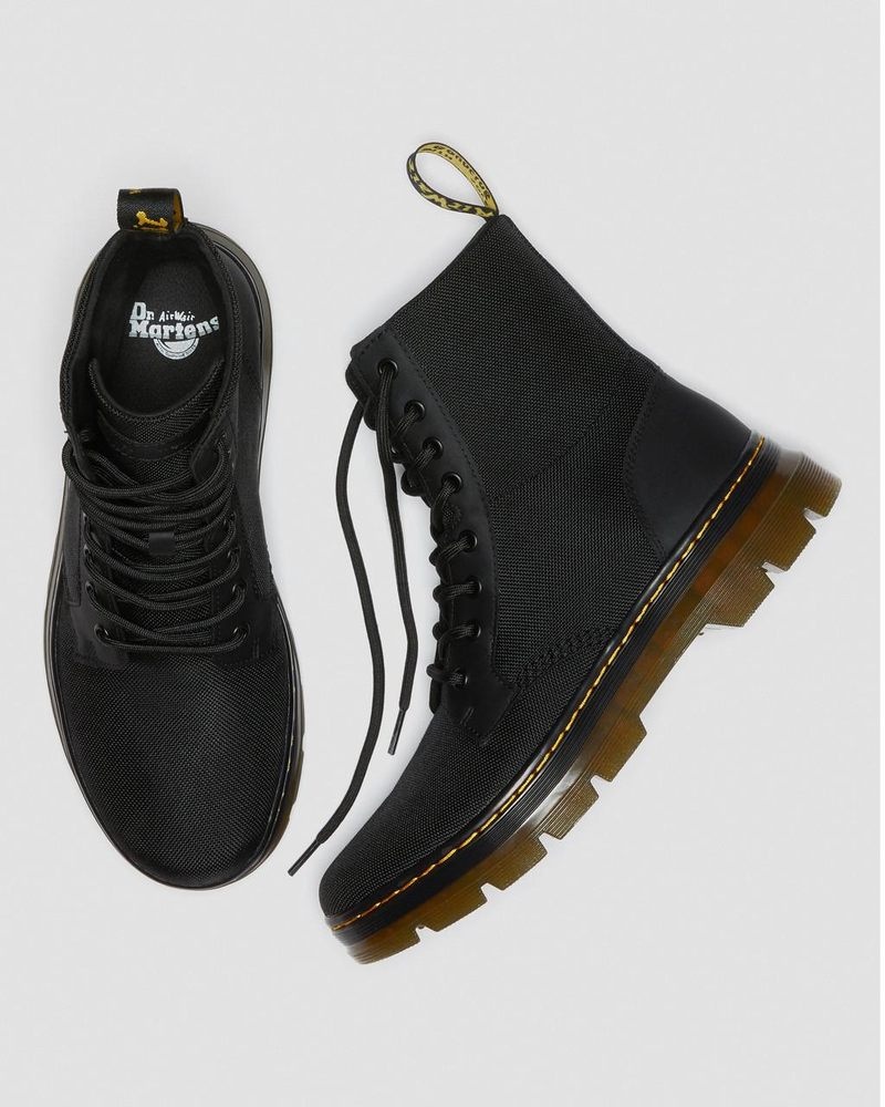 Black Dr Martens Combs Poly Casual Boots (Extra Tough Poly+Rubbery) Boots | KW98-I2LS