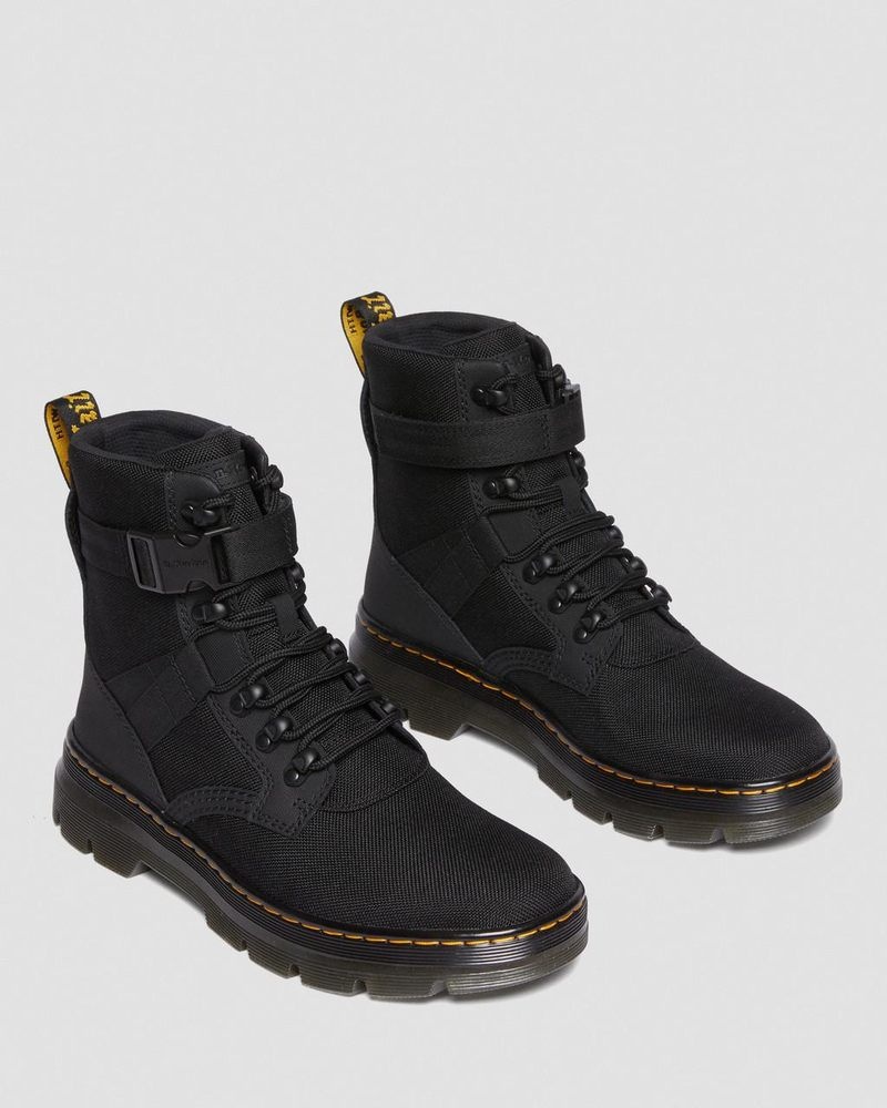 Black Dr Martens Combs Tech II Extra Tough Utility Boots (Ajax+Extra Tough 50/50) Boots | FN55-I9ZJ