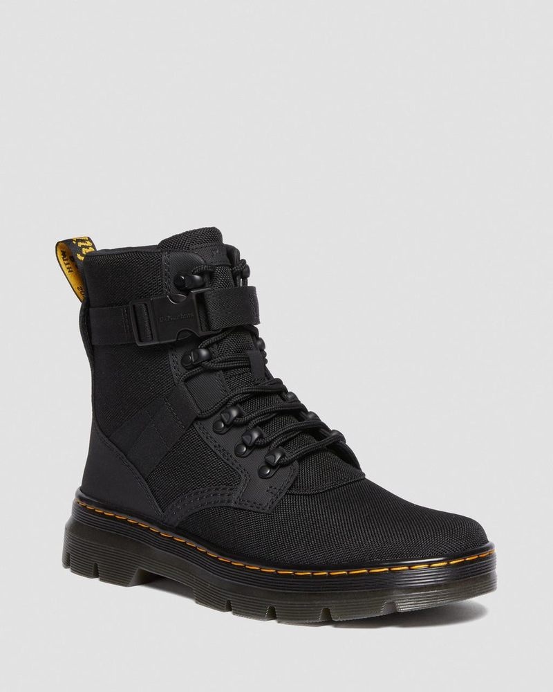 Black Dr Martens Combs Tech II Extra Tough Utility Boots (Ajax+Extra Tough 50/50) Boots | FN55-I9ZJ