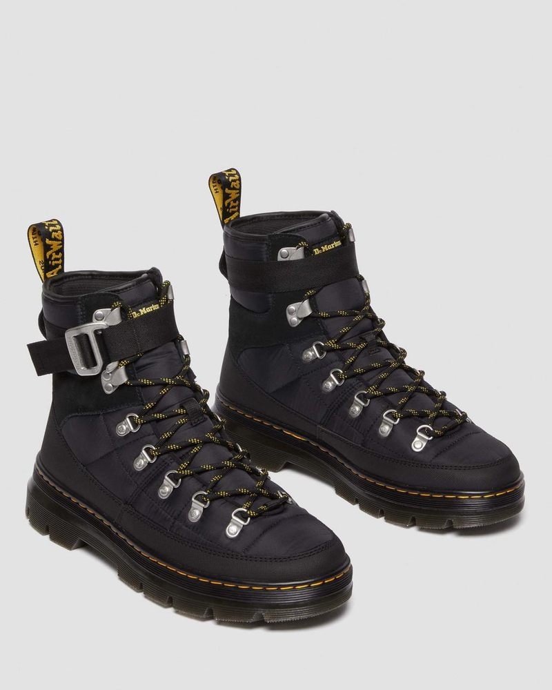 Black Dr Martens Combs Tech Quilted Casual Boots Boots | IR79-G9TE