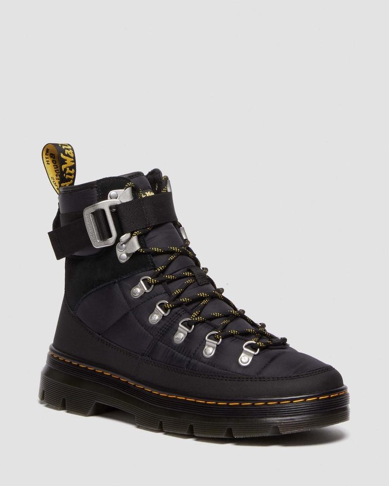 Black Dr Martens Combs Tech Quilted Casual Boots Boots | IR79-G9TE