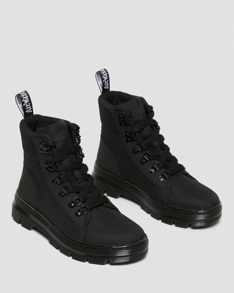 Black Dr Martens Combs - Poly Casual Boots (Ajax+Extra Tough Poly) Boots | KV70-K8EH