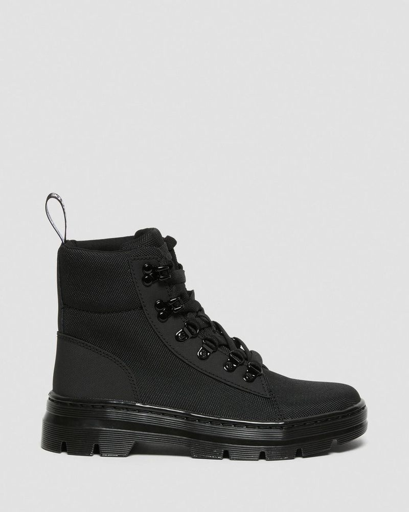 Black Dr Martens Combs - Poly Casual Boots (Ajax+Extra Tough Poly) Boots | KV70-K8EH