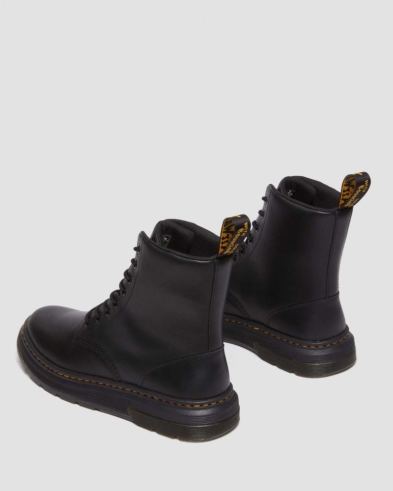 Black Dr Martens Crewson Classic Leather Everyday Boots Boots | ST13-C5EA