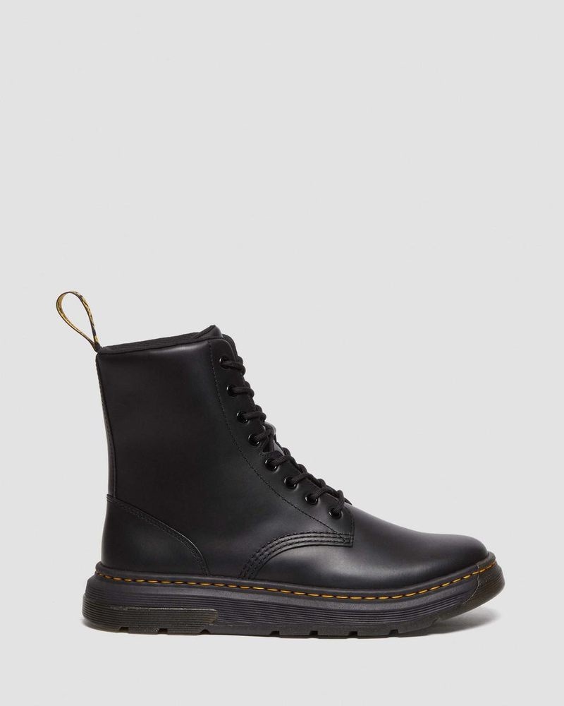 Black Dr Martens Crewson Classic Leather Everyday Boots Boots | ST13-C5EA