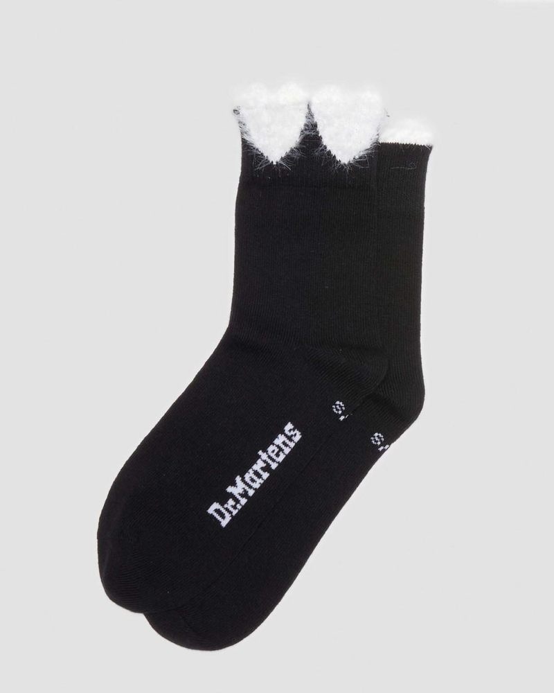 Black Dr Martens Heart Detail Cotton Blend Socks (Organic Cotton Blend) Socks | DO27-C0QQ