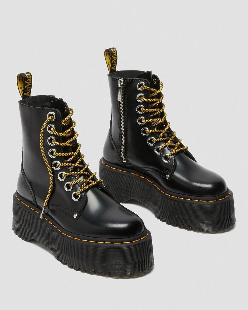 Black Dr Martens Jadon Max Boot - Platforms (Buttero) Platforms Boots | KY24-Q1WA