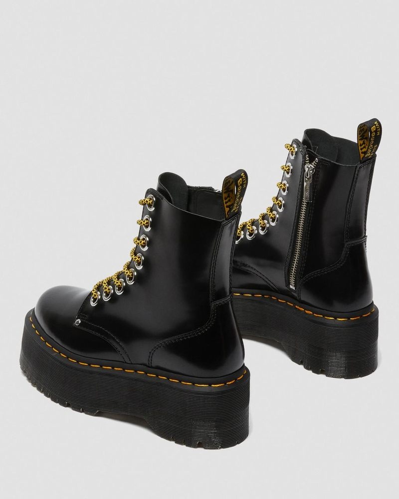 Black Dr Martens Jadon Max Boot - Platforms (Buttero) Platforms Boots | KY24-Q1WA