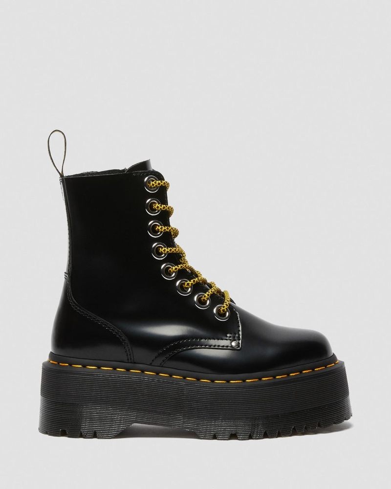 Black Dr Martens Jadon Max Boot - Platforms (Buttero) Platforms Boots | KY24-Q1WA