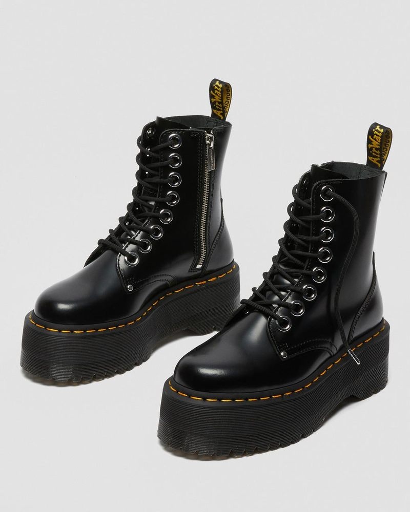 Black Dr Martens Jadon Max Boot - Platforms (Buttero) Platforms Boots | KY24-Q1WA