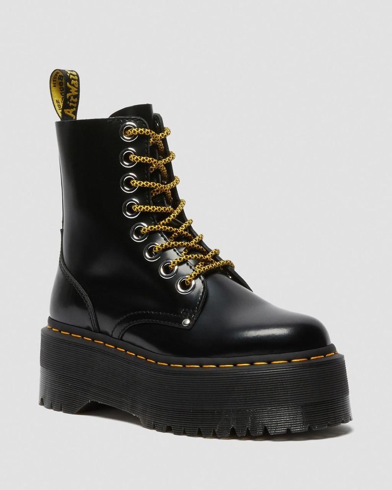 Black Dr Martens Jadon Max Boot - Platforms (Buttero) Platforms Boots | KY24-Q1WA