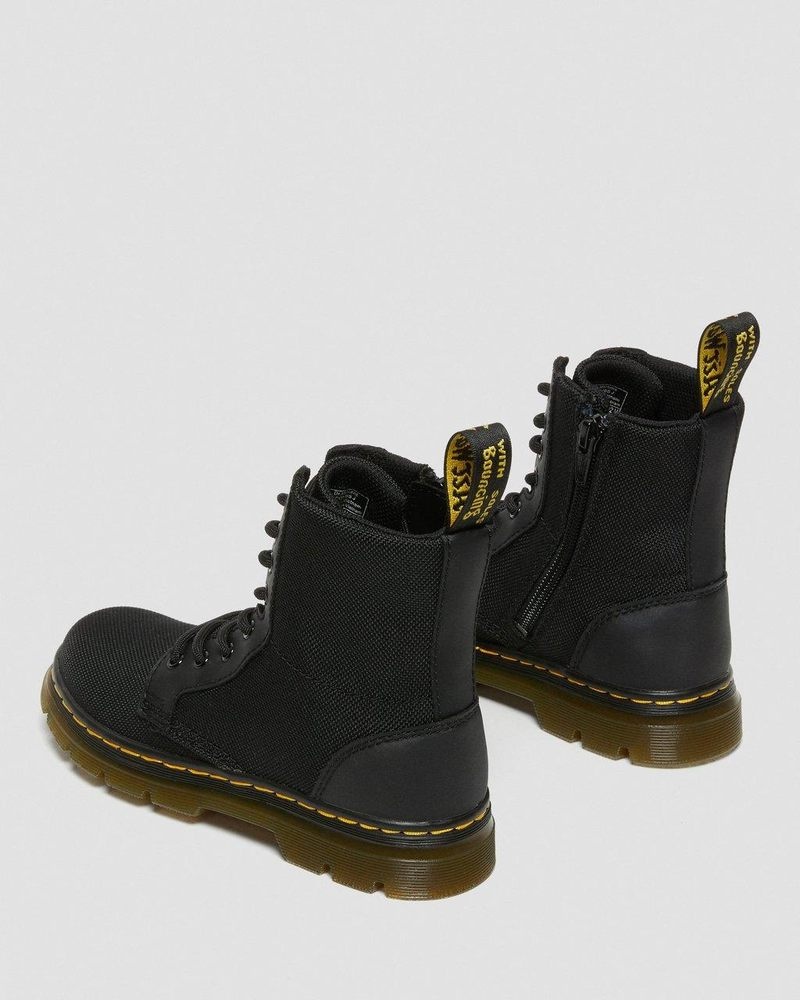 Black Dr Martens Junior Combs Extra Tough Poly Casual Boots (Extra Tough 50/50+Rubbery) Boots | XO65-G5RH