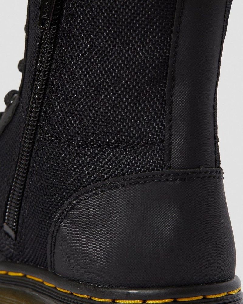 Black Dr Martens Junior Combs Extra Tough Poly Casual Boots (Extra Tough 50/50+Rubbery) Boots | XO65-G5RH