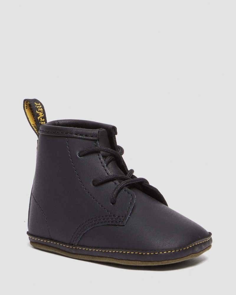 Black Dr Martens Newborn 1460 Auburn Leather Booties (Mason Pu Split+Mason Nw Synthetic) Boots | IC67-D6SO