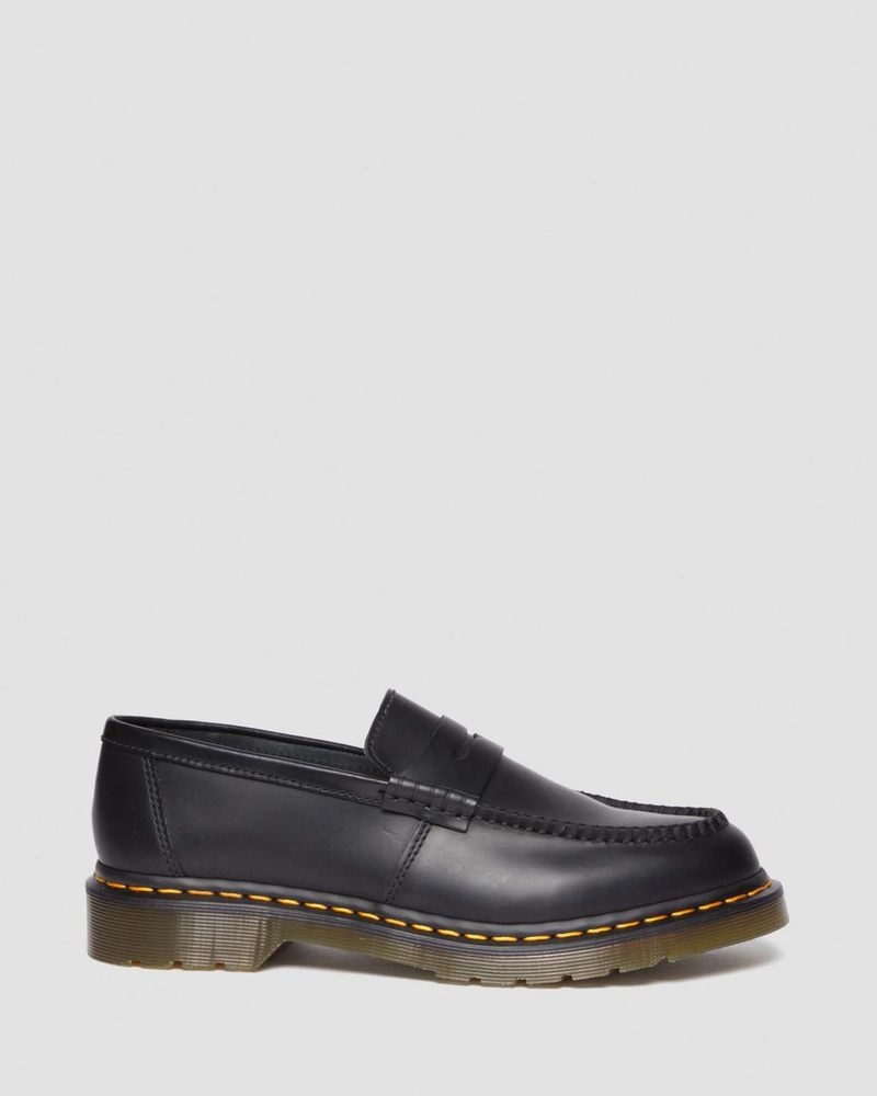 Black Dr Martens Penton Smooth Leather Loafers (Smooth Leather) Shoes | PL39-B2GK