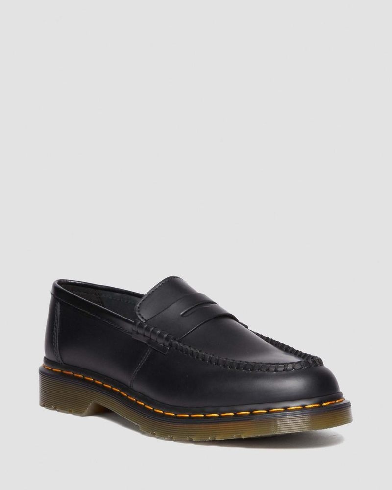 Black Dr Martens Penton Smooth Leather Loafers (Smooth Leather) Shoes | PL39-B2GK