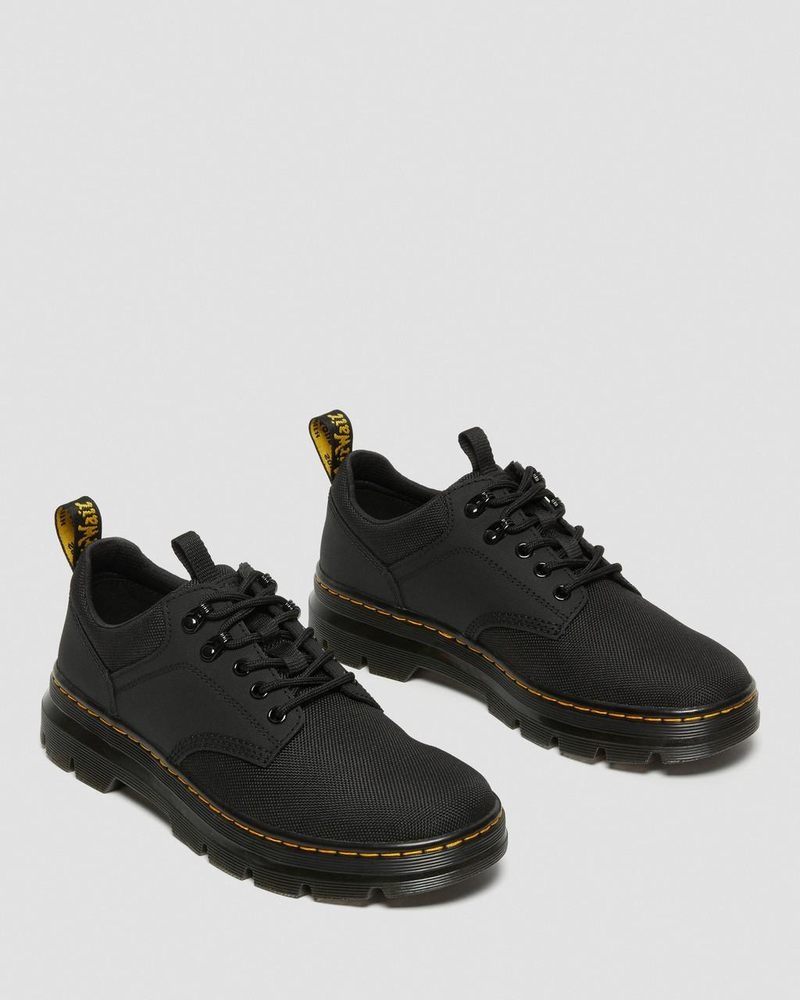 Black Dr Martens Reeder Utility Shoes Boots | RW33-U7OD