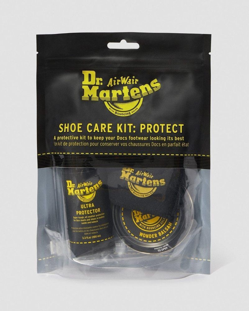 Black Dr Martens Shoecare Kit Shoe Care & Insoles | JE45-N0IE