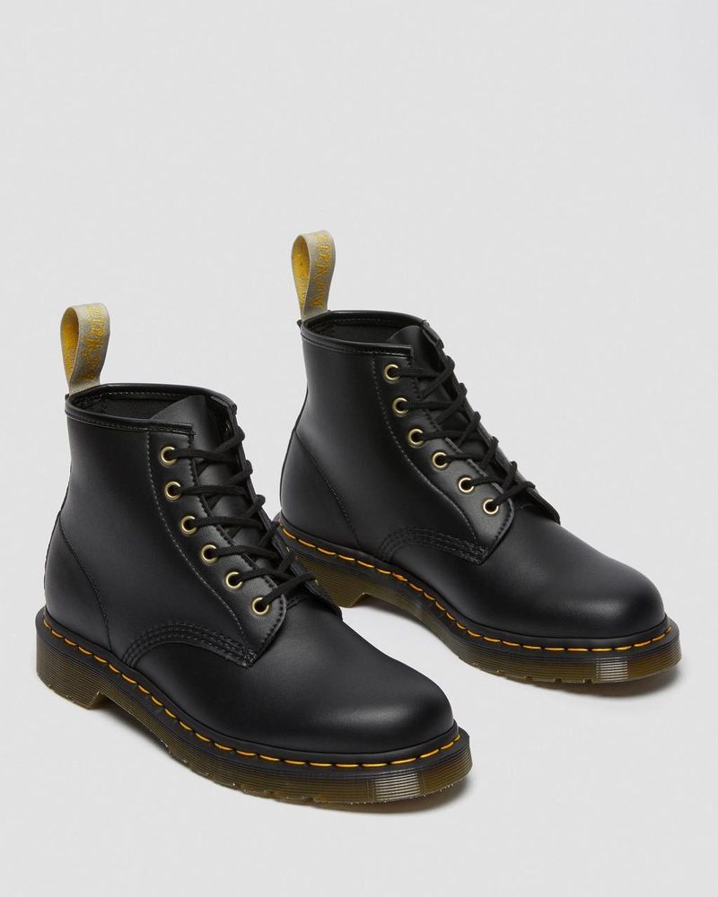 Black Dr Martens Vegan 101 Felix Ankle Boots (Felix Rub Off) Boots | SJ24-X7HI