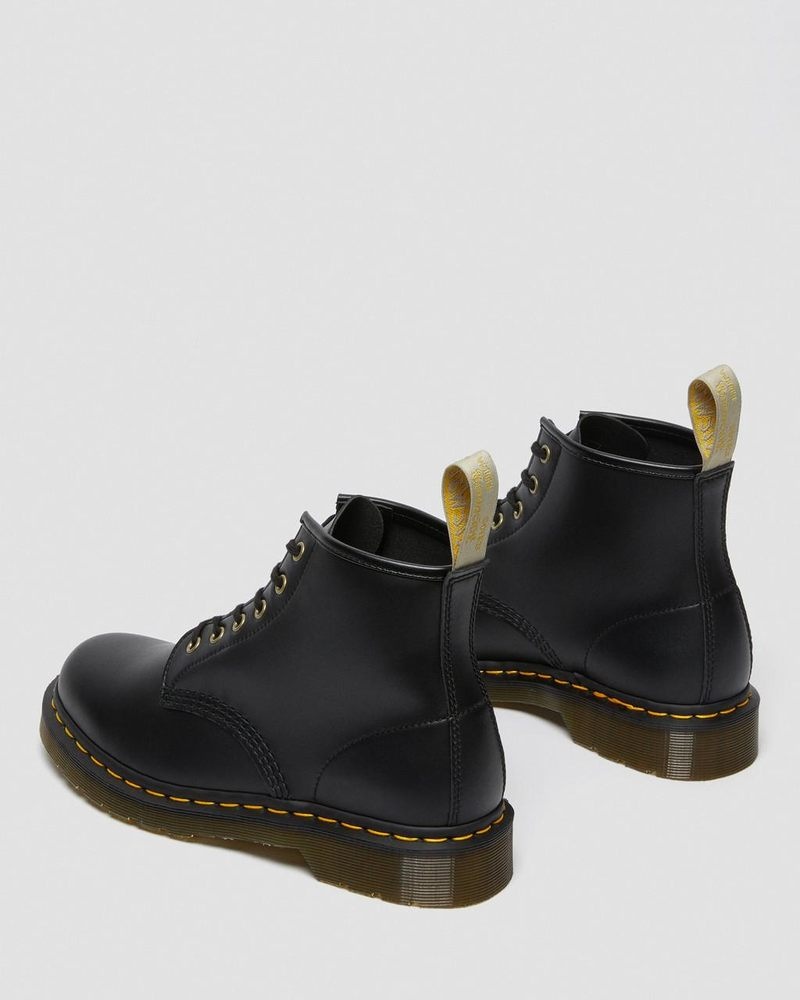 Black Dr Martens Vegan 101 Felix Ankle Boots (Felix Rub Off) Boots | SJ24-X7HI